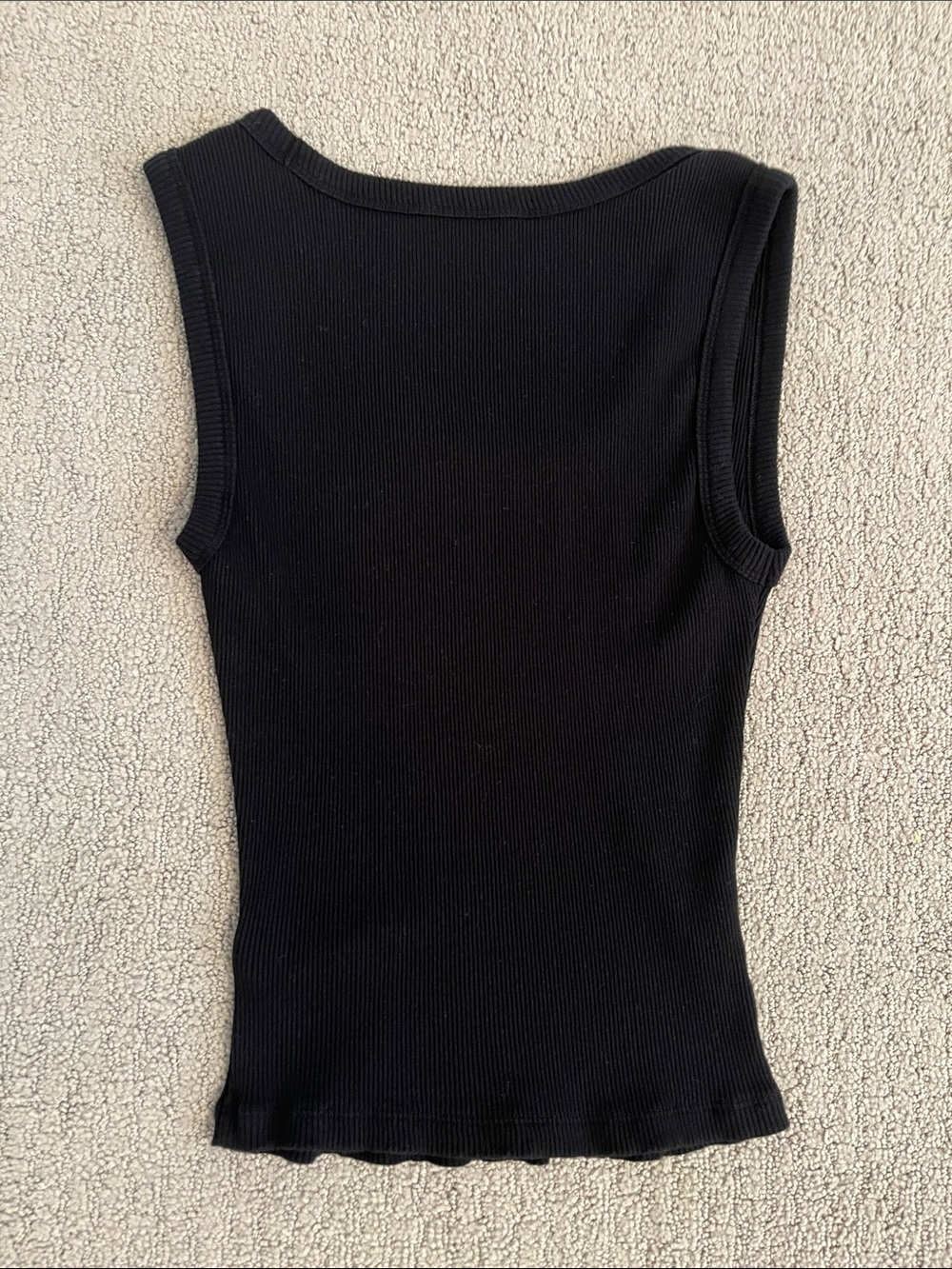 GAP Black Ribbed Tank Top - Picture 3 of 3